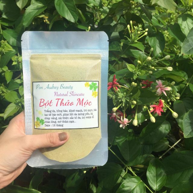 Bột Thảo Mộc Trắng Da Nguyên Chất Thiên Nhiên - Túi 500Gr/1Kg