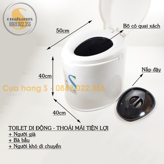 Bô vệ sinh di động cho bà bầu và người già