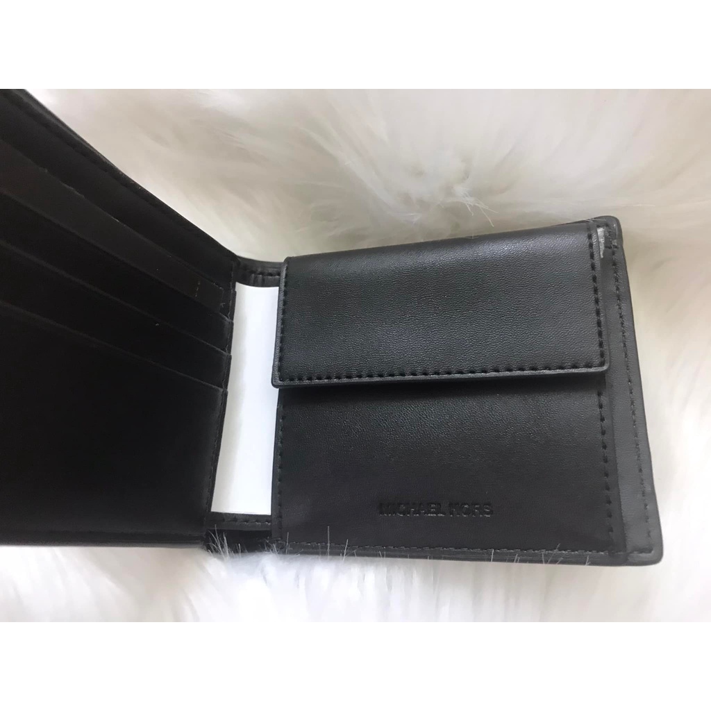 Ví nam Michael Kors, logo đen, ví gồm 2 ngăn lớn  - hàng Mỹ