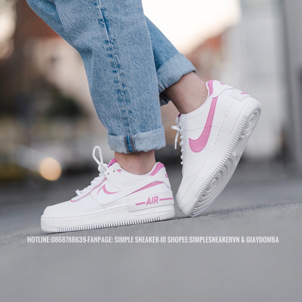 Già y Nike Air Force 1 Shadow FREESHIP Nike AF1 Shadow Pink Flamingo ChÃnh Hãng - Già y Thá» Thao