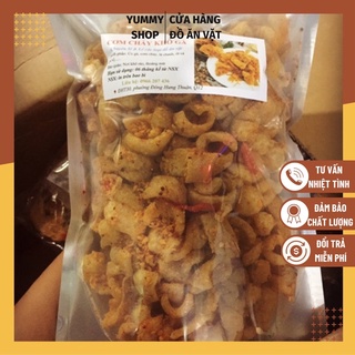 1 túi/ hũ 250gram da heo giòn sấy tỏi ớt
