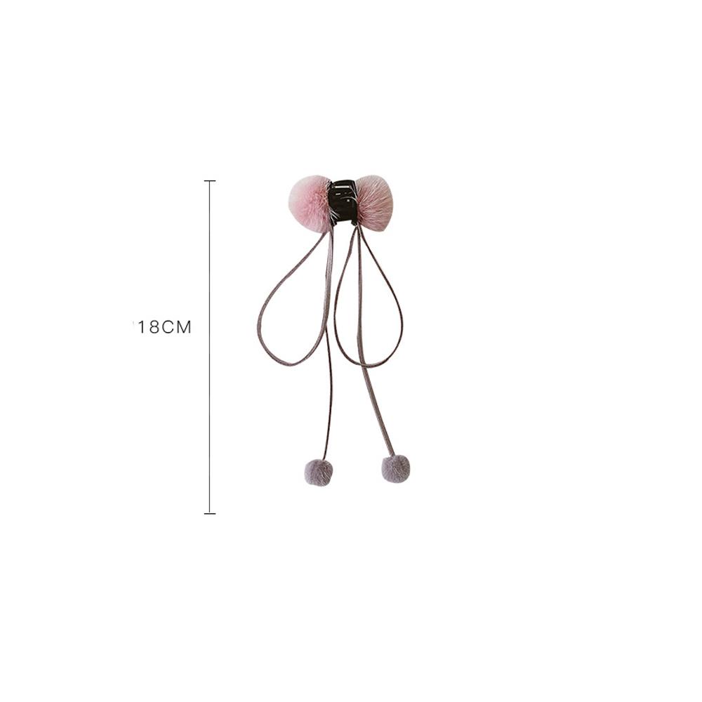 Kẹp Càng Cua Đính Nơ Tua Rua Lấp Lánh Thời Trang Cho Nữ