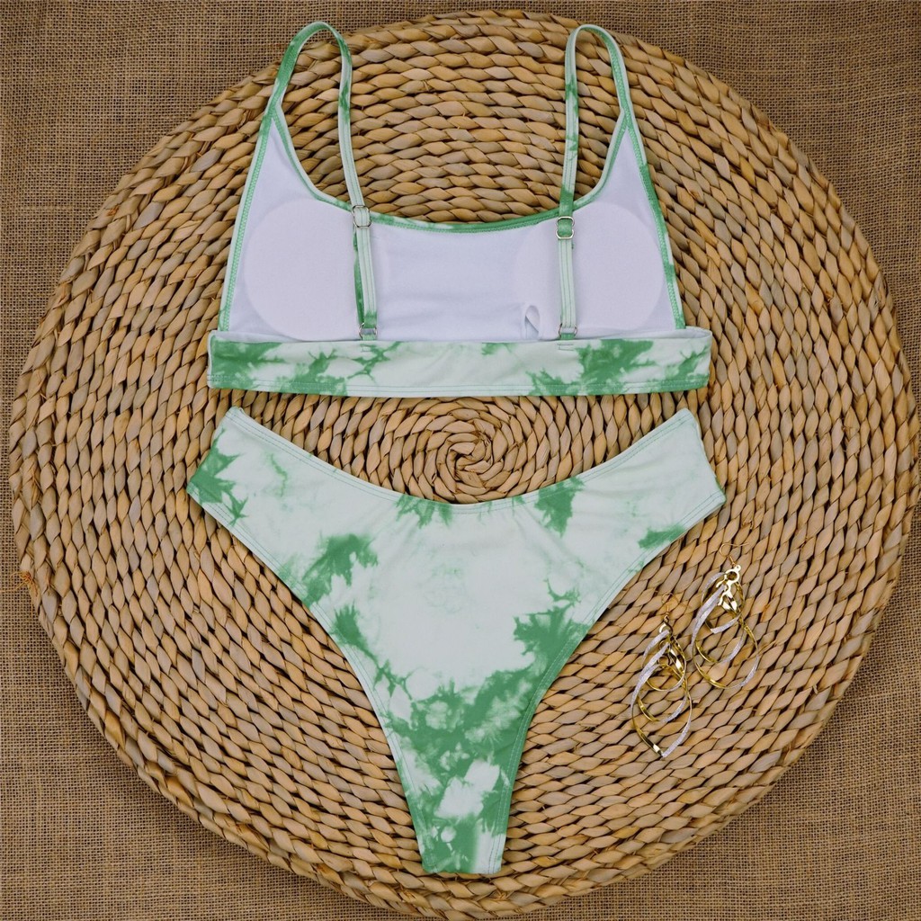 Bộ đồ tắm bikini 2 mảnh H146 thiết kế nâng ngực màu gradient thời trang cho phái nữ | BigBuy360 - bigbuy360.vn
