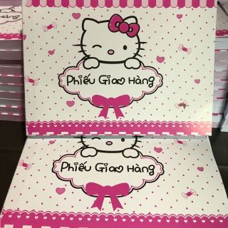 Phiếu ship hàng hellokitty dành cho shop bán olnine ( gồm 100 trang) A6