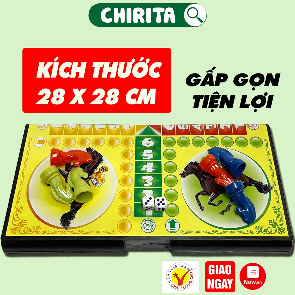 Bộ Đồ Chơi Cờ Cá Ngựa Loại Tốt - Cờ Đua Ngựa Chất Liệu Nhựa An Toàn Cao Cấp - Boardgame, Đồ Chơi Trẻ Em CHIRITA
