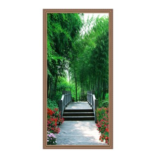 Tranh dán tường HD Cảnh đẹp thiên nhiên rừng trúc HUD0606K KT 50 x 100 cm