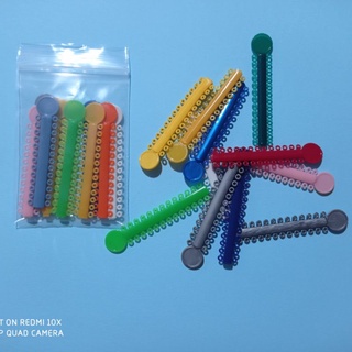 Set 10 thanh chun niềng răng nhiều màu, nha khoa chỉnh nha dentist