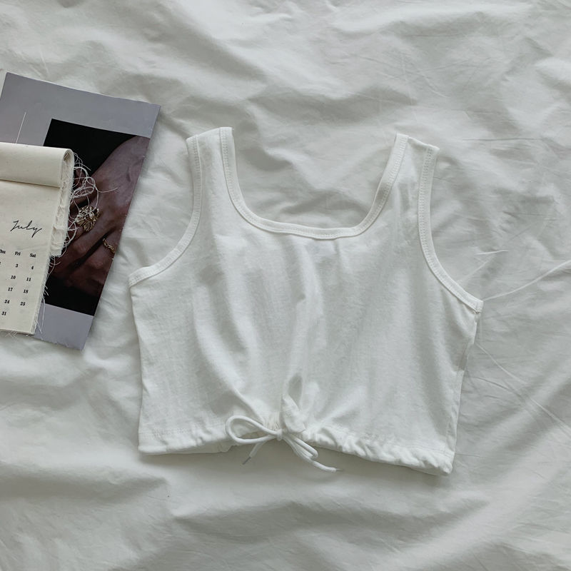 COZOK Áo hai dây ngắn phong cách Hàn Quốc cho nữ