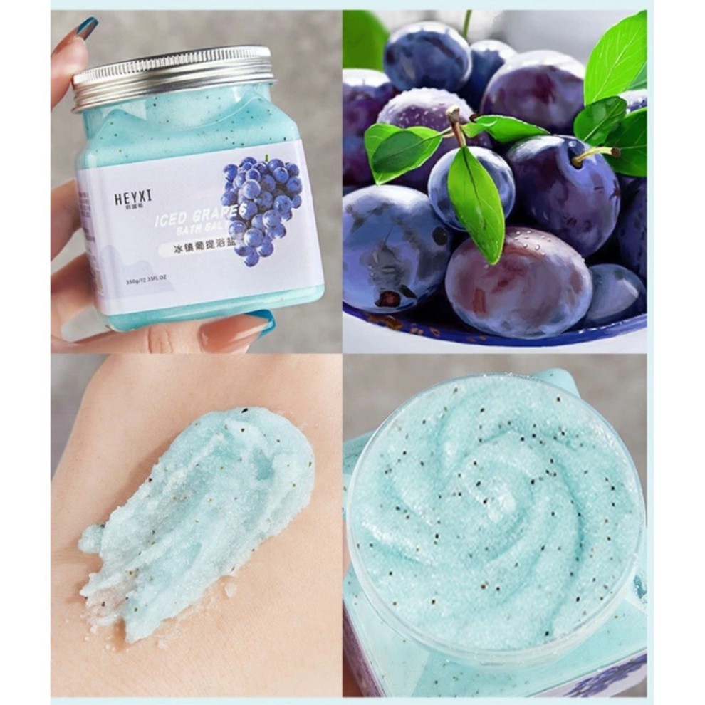 Muối Tắm Tẩy Da Chết Vị Hoa Quả HEYXI - Một Hộp Muối Tắm Tẩy Da Chết Hoa Qủa