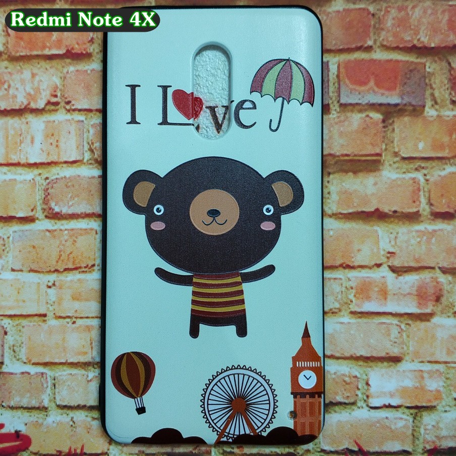 ÔP LƯNG REDMI NOTE 4/ 4X - LƯNG NHỰA VIỀN CAO SU