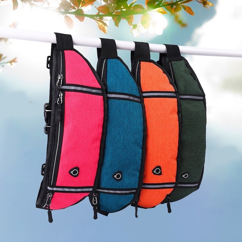 1 Túi Đeo Hông Đựng Điện Thoại Bằng Vải Oxford Nhẹ Thoáng Khí Chống Nước Thể Thao Cho Unisex