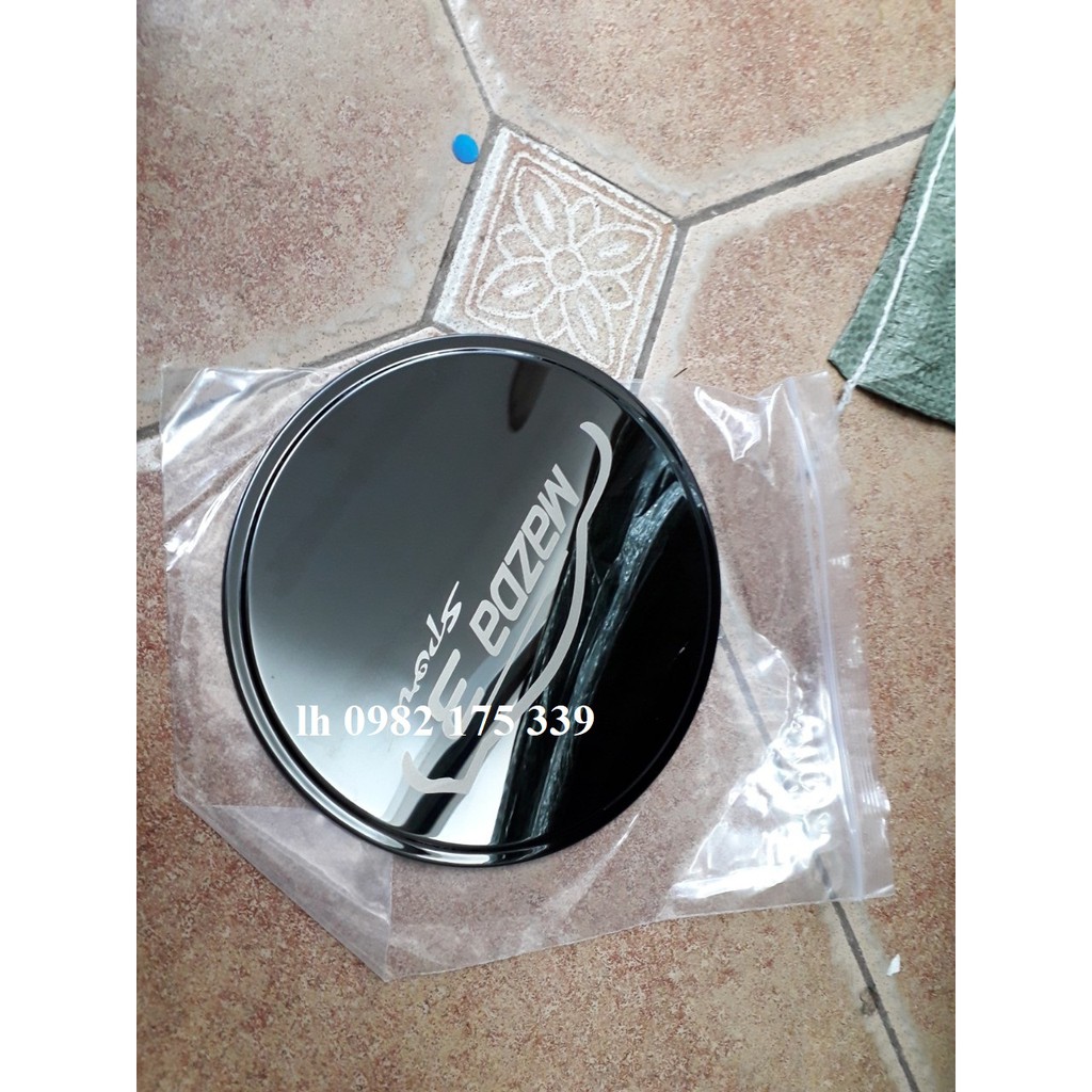 Ốp nắp xăng Mazda 3 2020, 2021inox mẫu mới