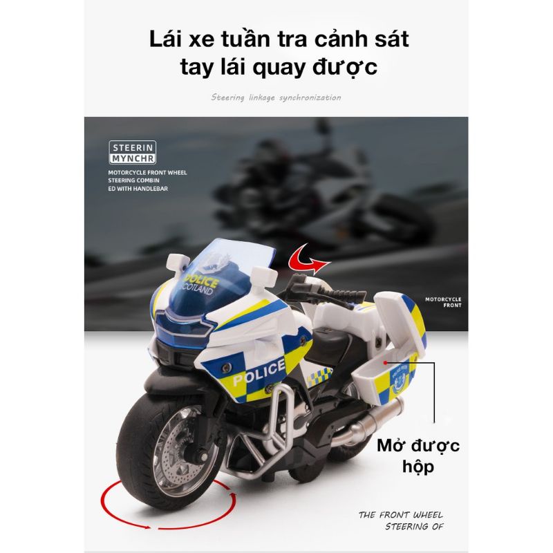 ĐỒ CHƠI XE CẢNH SÁT HỢP KIM TỈ LỆ 1 :14