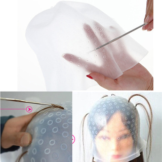 [Hàng mới về] Mũ silicon trùm đầu hỗ trợ nhuộm tóc highlight chuyên nghiệp cho salon