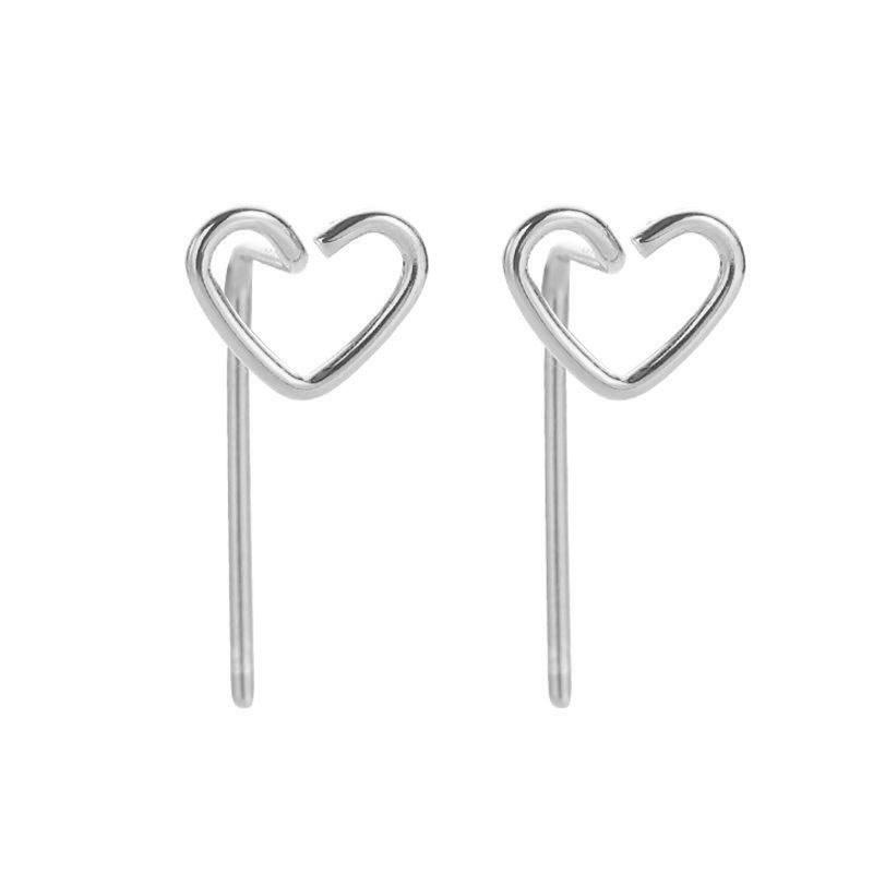 Khuyên Tai Nữ Hình Trái Tim Thời Trang Hàn Quốc Mới