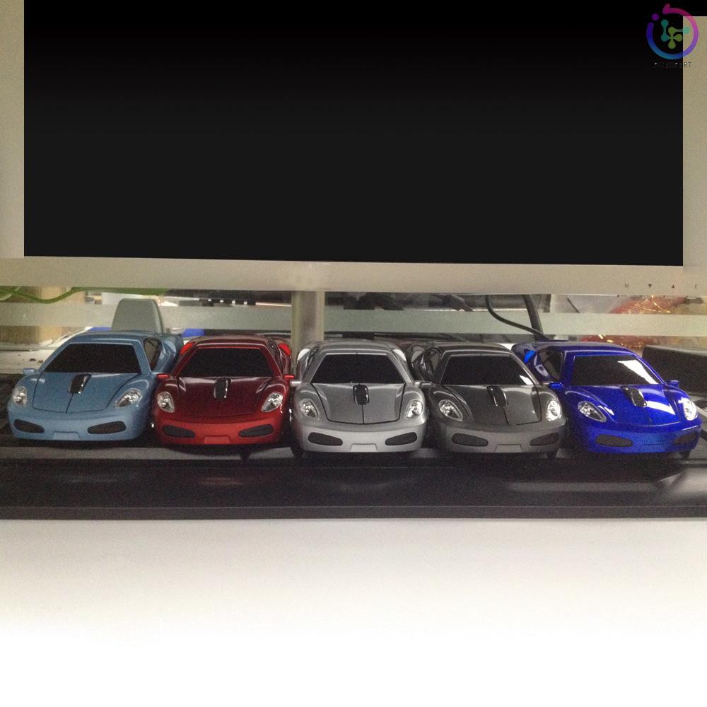 PCER♦2.4GHz Wireless Racing Car Shaped Optical USB Mouse/Mice 3D 3 Buttons 1000 DPI/CPI for PC Lapto