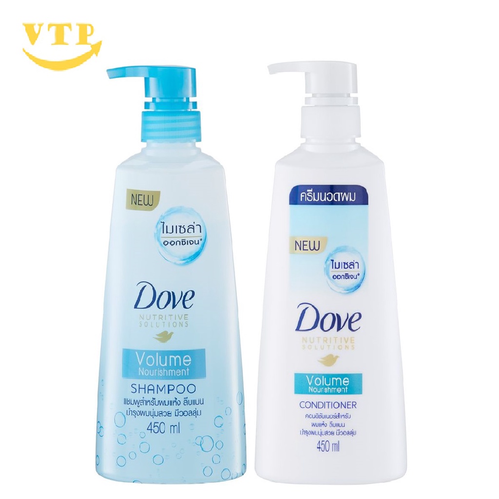 Combo 2 Chai Dầu Gội Xả Dove 410ml + 410ml Thái Lan