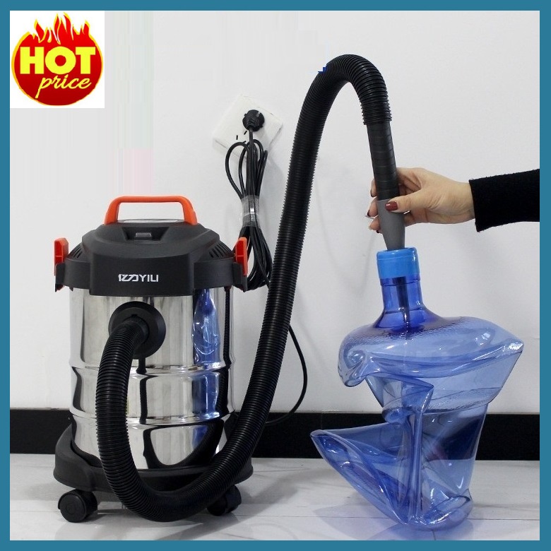 Máy hút thổi bụi công nghiệp Yili dung tích 12L, công suất 1200w, Máy hút bụi gia đình hút khô, hút ướt - Chính Hãng