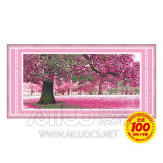[TRANH CHỈ ĐẸP CHERISH] Tranh thêu chữ thập Cây Tình Yêu Hồng Cherish 82006 AL22152