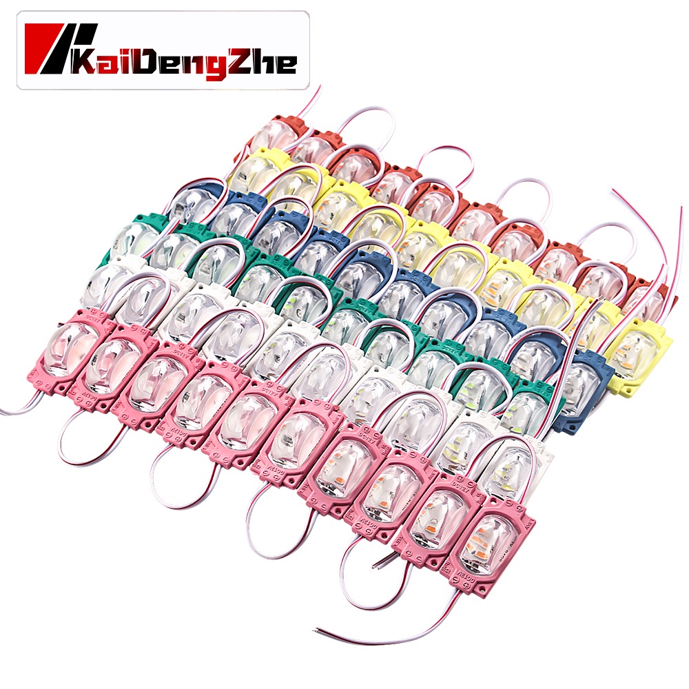 Set 10 Mô-đun đèn 1 LED 12V 24V đánh dấu bên hông siêu sáng cho xe buýt cảnh báo xe tải