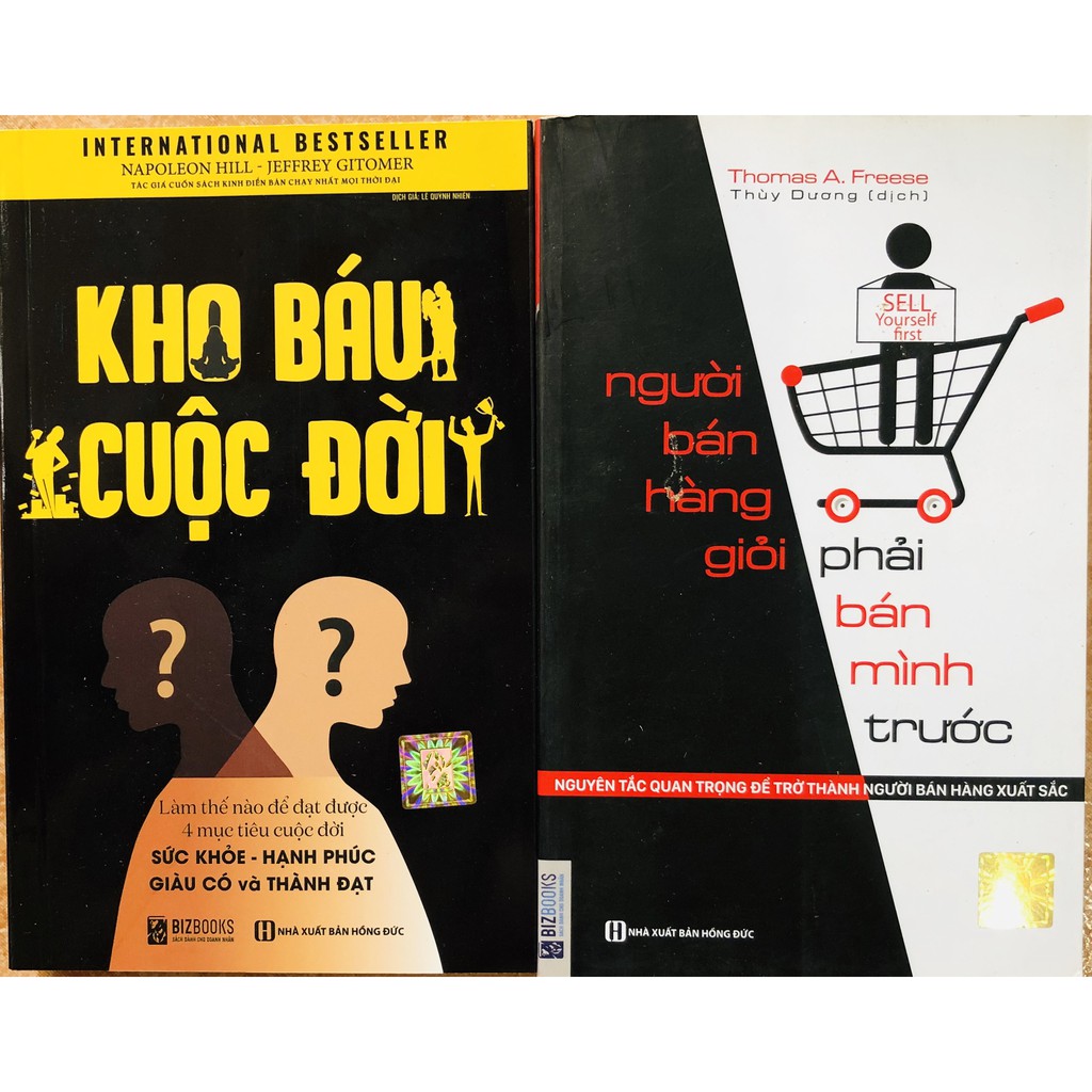 Sách - Combo Kho báu cuộc đời + Người bán hàng giỏi phải bán mình trước