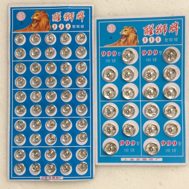Cúc bấm áo to - nhỏ