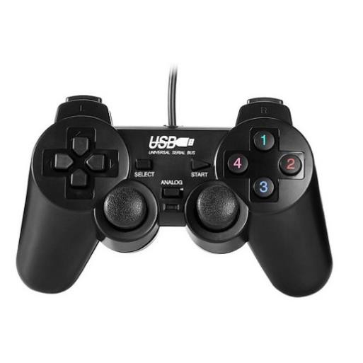 AQ Shop (Xả lỗ) Tay cầm chơi game cho PC/Laptop cổng USB đen (có gạt Analog) - Cao cấp