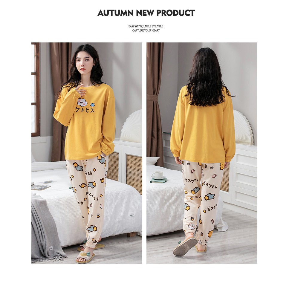 Đồ mặc nhà nữ thu đông chất cotton mịn đẹp - MH5131 | BigBuy360 - bigbuy360.vn