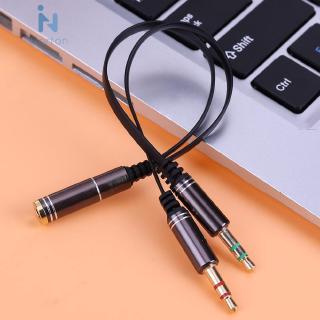 Dây Cáp Âm Thanh Chia Cổng Jack 3.5mm Từ 1 Đầu Cái Sang 2 Đầu Đực