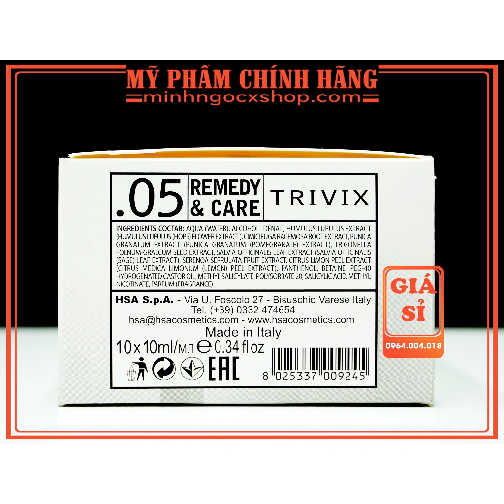 Tinh chất chống rụng kích mọc tóc SILKY TRIVIX TREATMENT hộp 10X10ml chính hãng