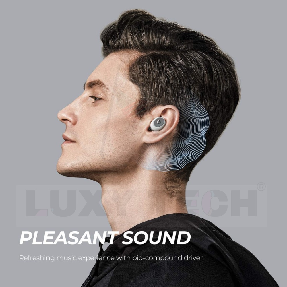 Tai Nghe Bluetooth True Wireless SoundPEATS TrueFree 2 Thể Thao, Kháng Nước IPX7 - Chính Hãng BH 12 Tháng
