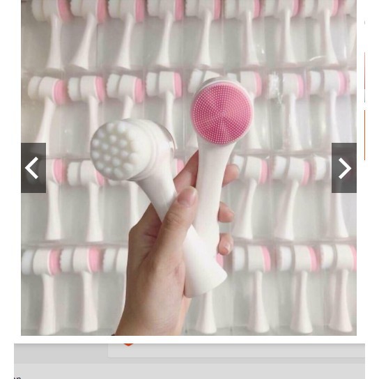 Cọ massage rửa mặt KOREA 2 đầu 3D gai silicon | BigBuy360 - bigbuy360.vn