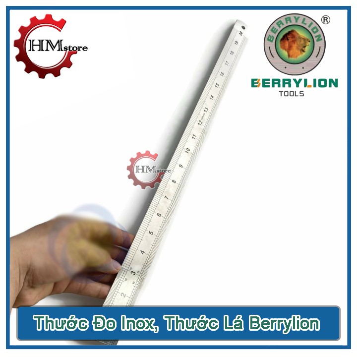 [Freeship Extra] Thước Lá Inox Berrylion Chuẩn Xác - Thước Đo Inox Berrylion Nhiều Cỡ