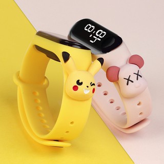 M3 LED Búp Bê Chống Thấm Nước Đồng Hồ Kỹ Thuật Số Pikachu Mickey Doremon Peppa Pig Pooh Vòng Tay Trẻ Em Điện Tử Giải Trí Học Sinh Đồng Hồ Thể Thao Đồng Hồ Trẻ Em Năm Mới