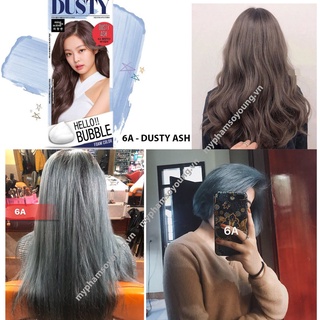 Thuốc Nhuộm Tóc  Hello Bubble Foam Mise En Scene Màu Xám Khói Xám Xanh Dusty Ash