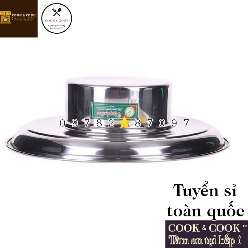 [CHÍNH HÃNG] Nồi lẩu sống lẩu nón lẩu vành 20cm Thaphafac ft Vietcook inox 304, 430 dùng đáy từ phù hợp cho dã ngoại