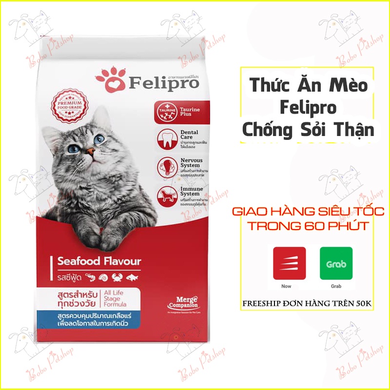 Hạt Cho Mèo Felipro Chống Sỏi Thận Giảm Mặn Đặc Biệt Thay Thế IQ Hạt Rau - Bobo Pet Shop Hà Nội