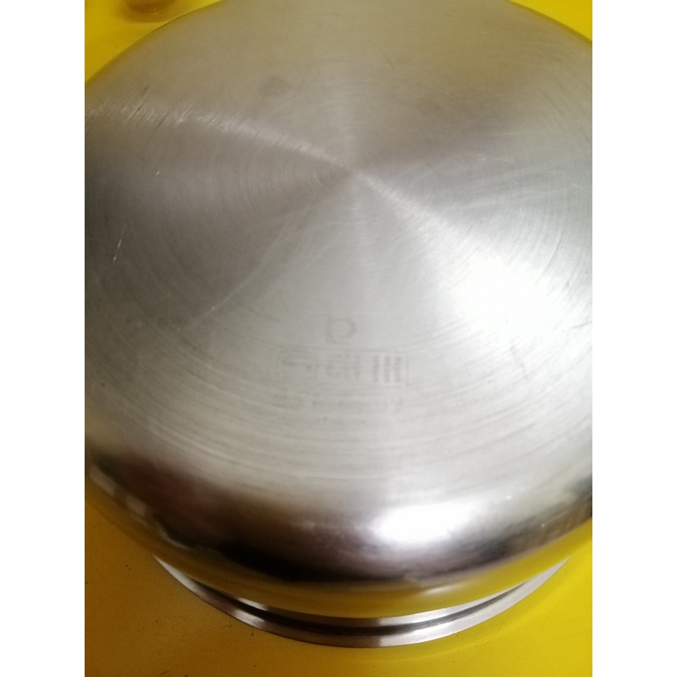 Quánh inox nội địa Nhật, size 19cm, cao 9cm (mã 773), Dùng được bếp từ