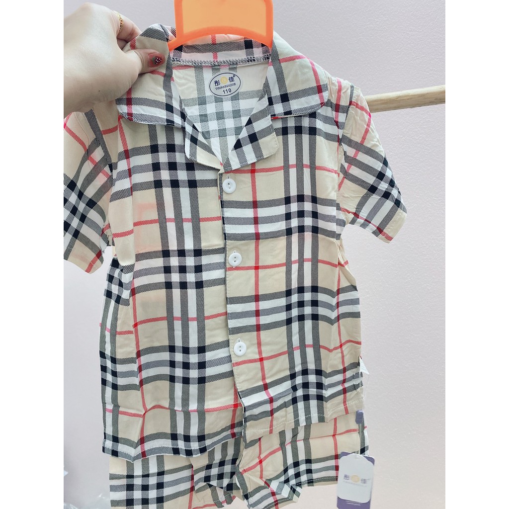 Bộ Pijama Vải Lanh Cho Bé Trai Và Gái Size 100-140(12-27kg)