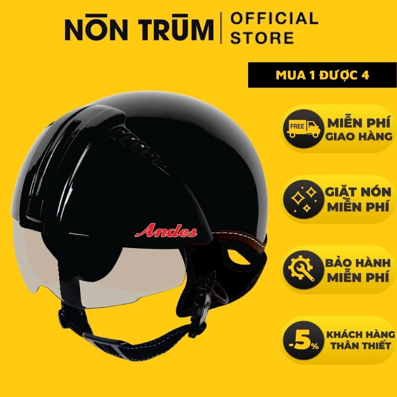 Nón Andes 181 chính hãng có kính âm tiện dụng, freesize 55-58cm, freeship toàn quốc, bảo hành 12 tháng