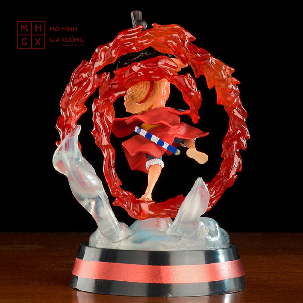 Mô hình One Piece Luffy mũ rơm có đèn led cao 13cm - trạng thái chiến đấu , figure mô hình anime , mô hình giá xưởng