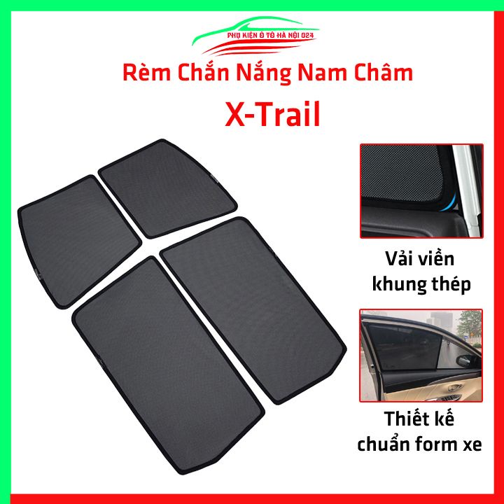 Bộ rèm chắn nắng XTrail, X-Trail cố định nam châm thuận tiện