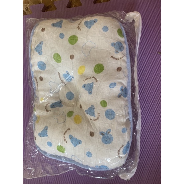 BooBoo Baby - Gối lõm, gối bông mềm chống méo đầu phù hợp cho trẻ sơ sinh có thành chặn