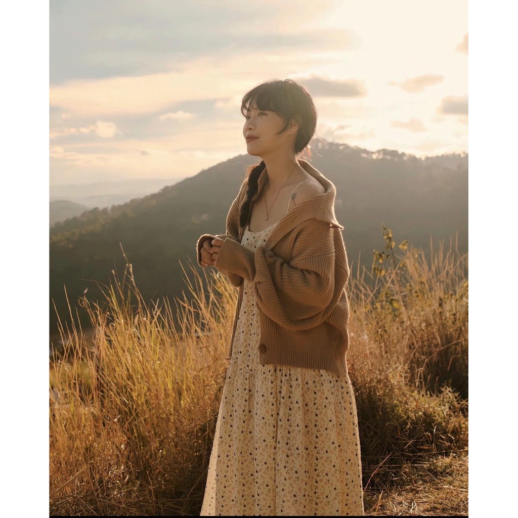 Váy 2 Dây Hoa Nhí Vàng PEONYB Nữ [FREESHIP] 🌸 Đầm maxi đi biển dáng suông dài, babydoll vintage bánh bèo Ulzzang HOT 🌸 | BigBuy360 - bigbuy360.vn