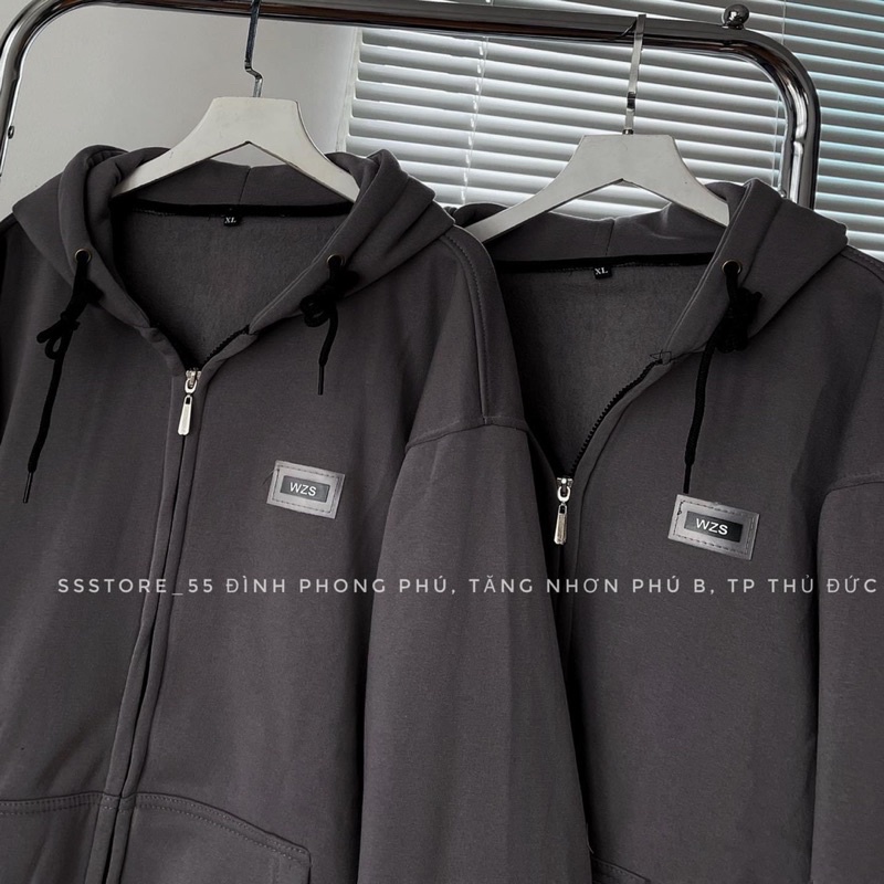 Áo khoác nỉ logo WZS và FCWW 2 mũ TTA976