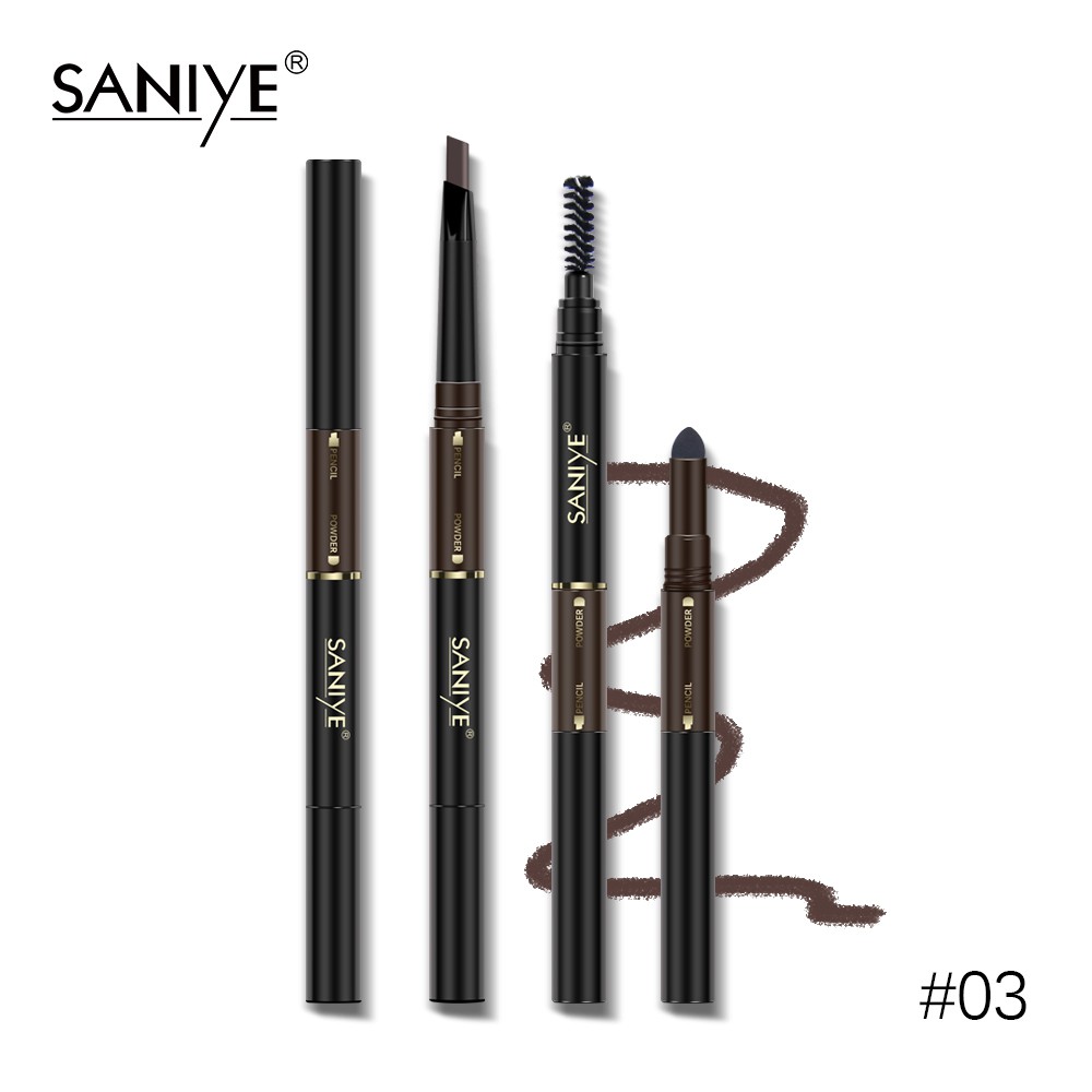 Bút kẻ lông mày chuyên nghiệp 3 trong 1 không thấm nước lâu trôi SANIYE M318 | BigBuy360 - bigbuy360.vn