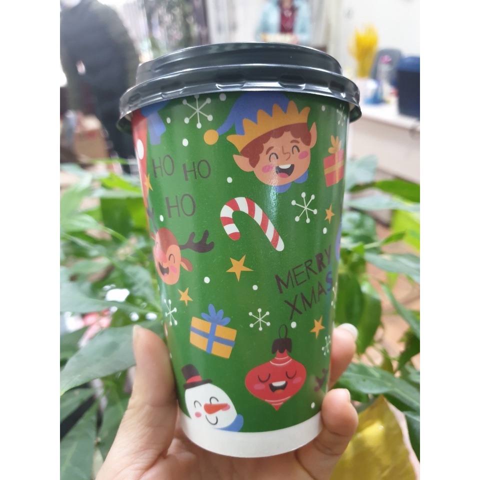 50c cốc giấy in sẵn mùa NOEL như hình