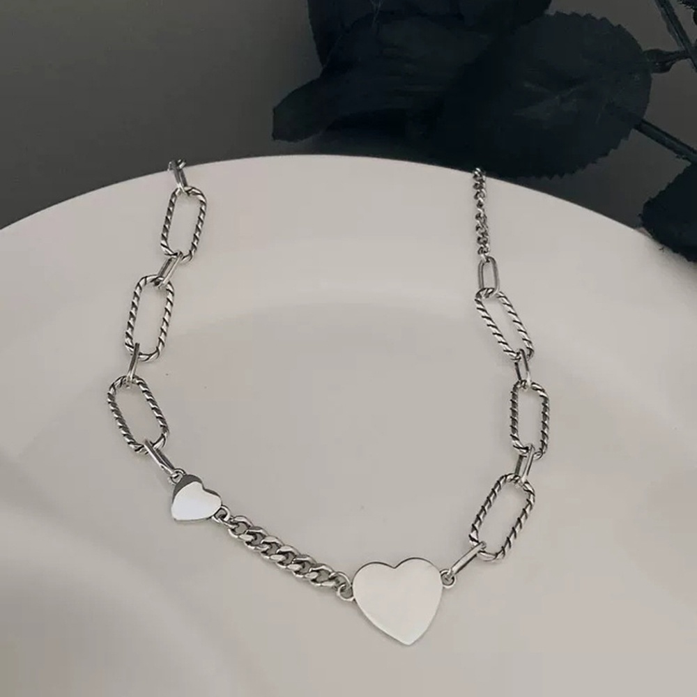 Vòng cổ choker mặt hình trái tim phong cách Hàn Quốc thời trang dành cho nữ