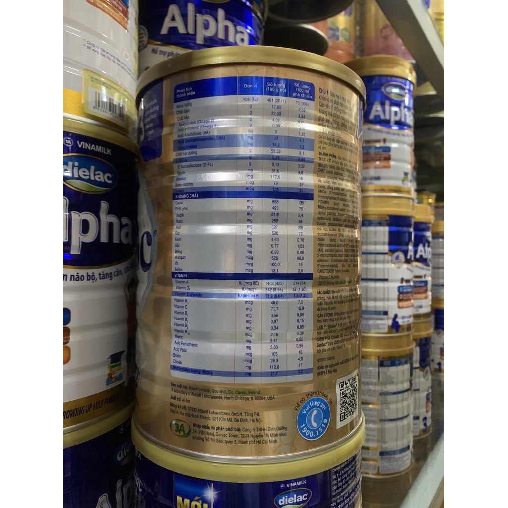 Sữa Similac IQ HMO Số 3 900g/1.7kg