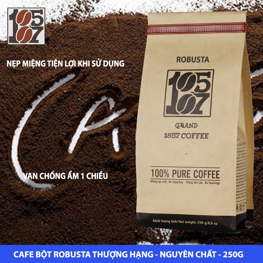 1KG Cà phê Robusta bột thượng hạng ❤️️ FREESHIP ❤️️ nguyên chất  không tạp chất không pha trộn tẩm ướp hương liệu